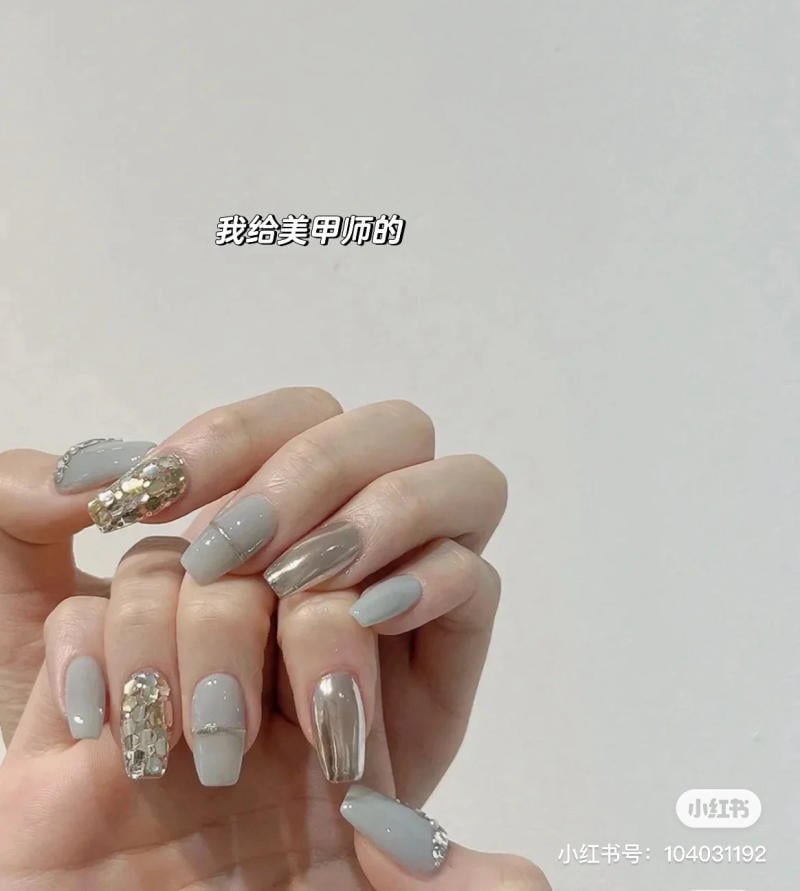 nail blue color dương nhạt