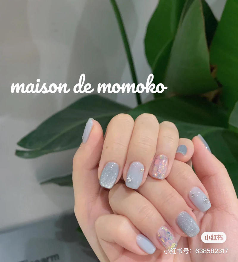 20+ mẫu nail màu xanh sáng da cho mọi bạn nữ