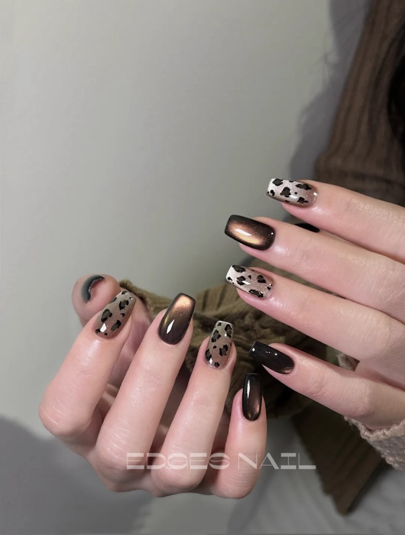 mẫu nail móng vuông