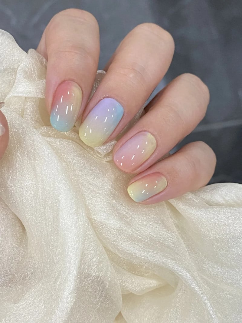 nail nhiều màu
