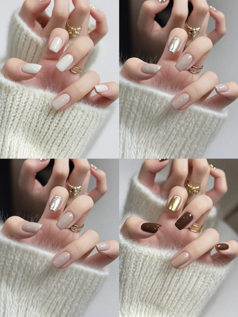 nail nhiều màu