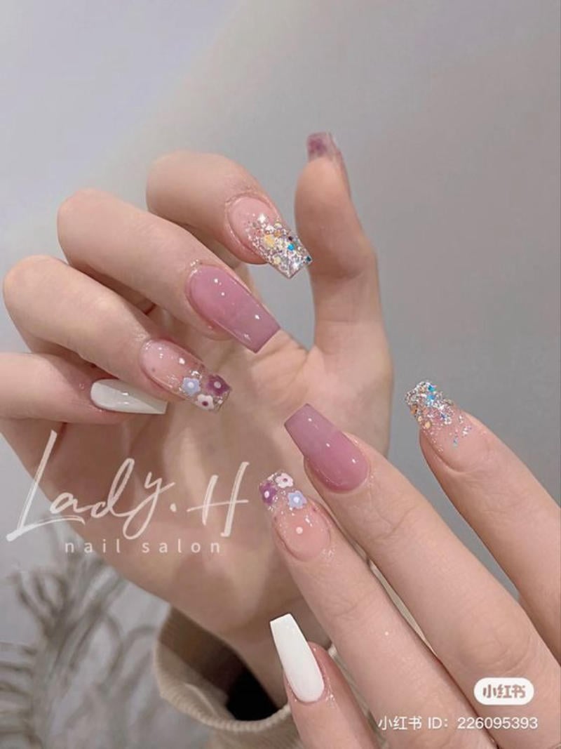 Set 12 hũ xà cừ vân đá ánh cầu vồng - xà cừ nail trang trí móng tay đắp gel  ẩn theo phong cách Hàn Nhật - Chăm sóc móng | TheFaceHolic.com
