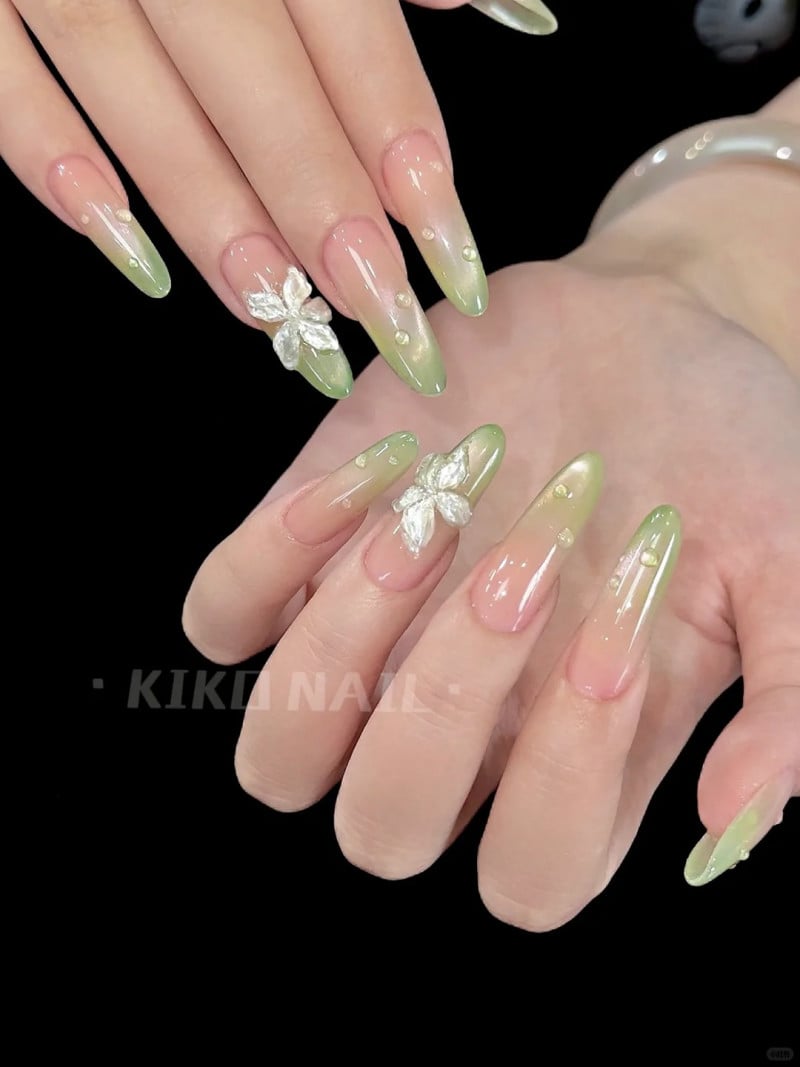 nail xanh bơ
