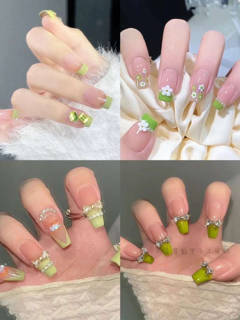 nail xanh bơ