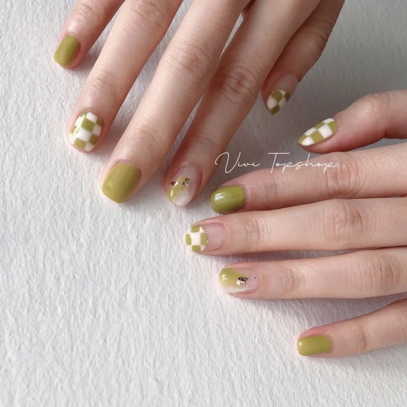 nail xanh bơ