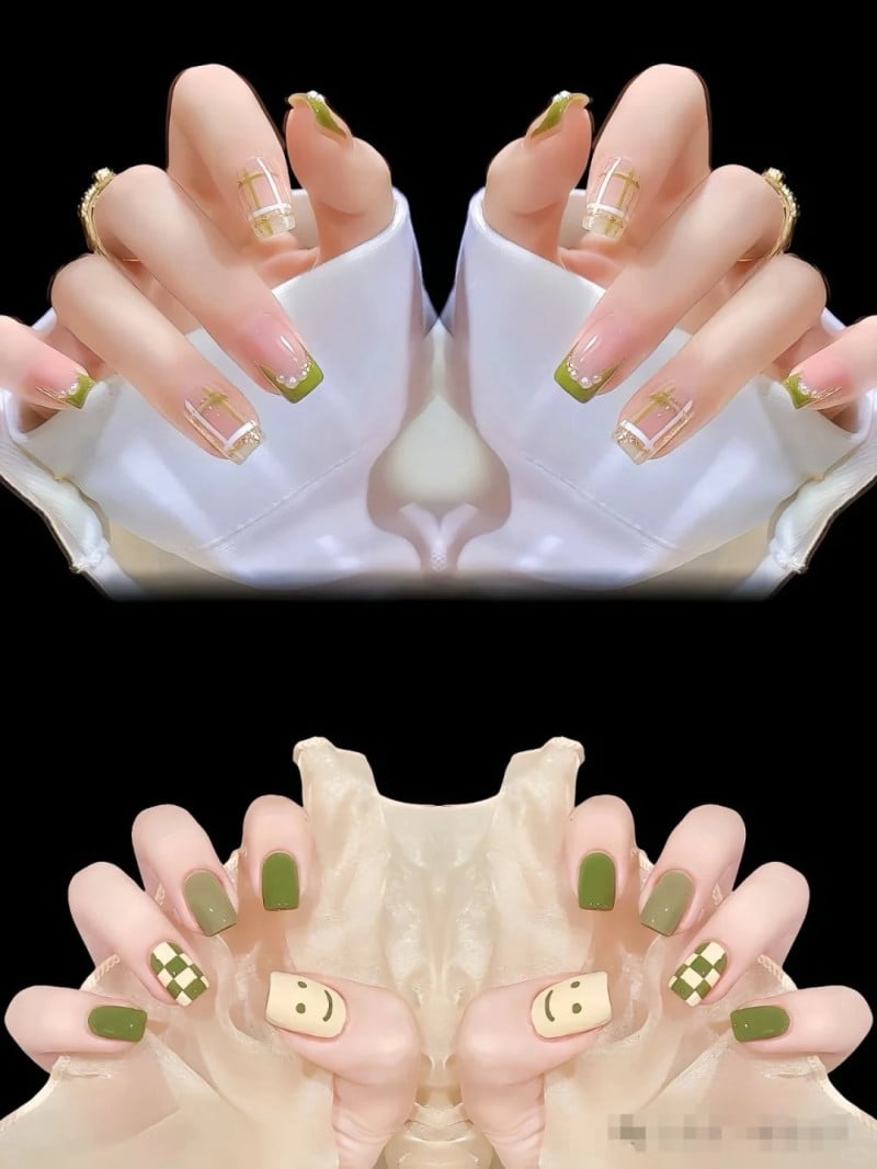 nail xanh bơ