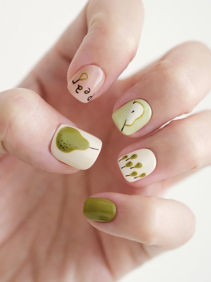 nail xanh bơ