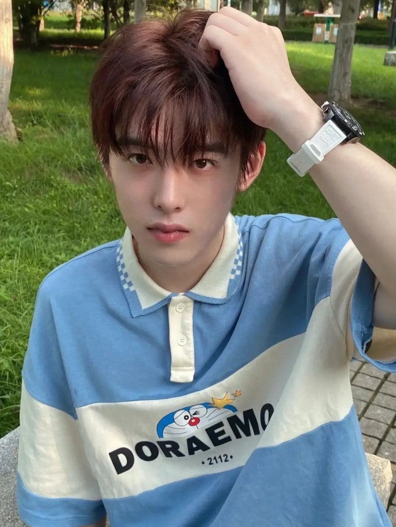 màu tóc nâu tây nam