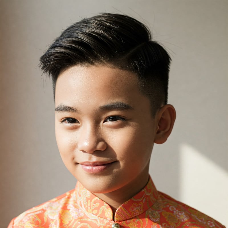 kiểu tóc undercut cho bé trai
