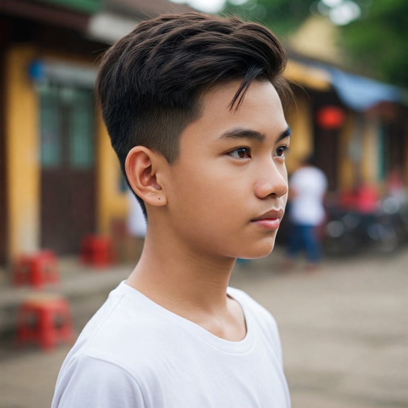 kiểu tóc undercut cho bé trai