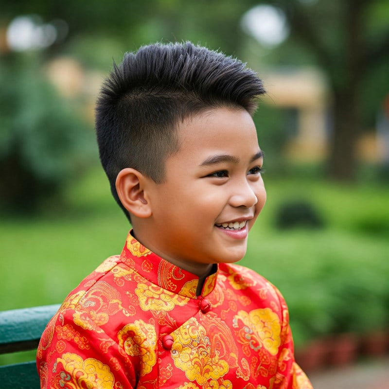 kiểu tóc undercut cho bé trai