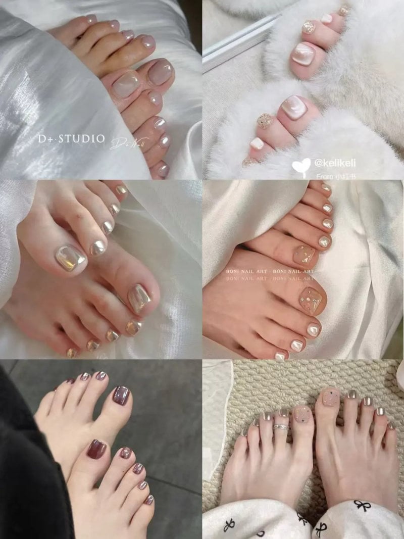 mẫu móng chân đẹp cho da ngăm