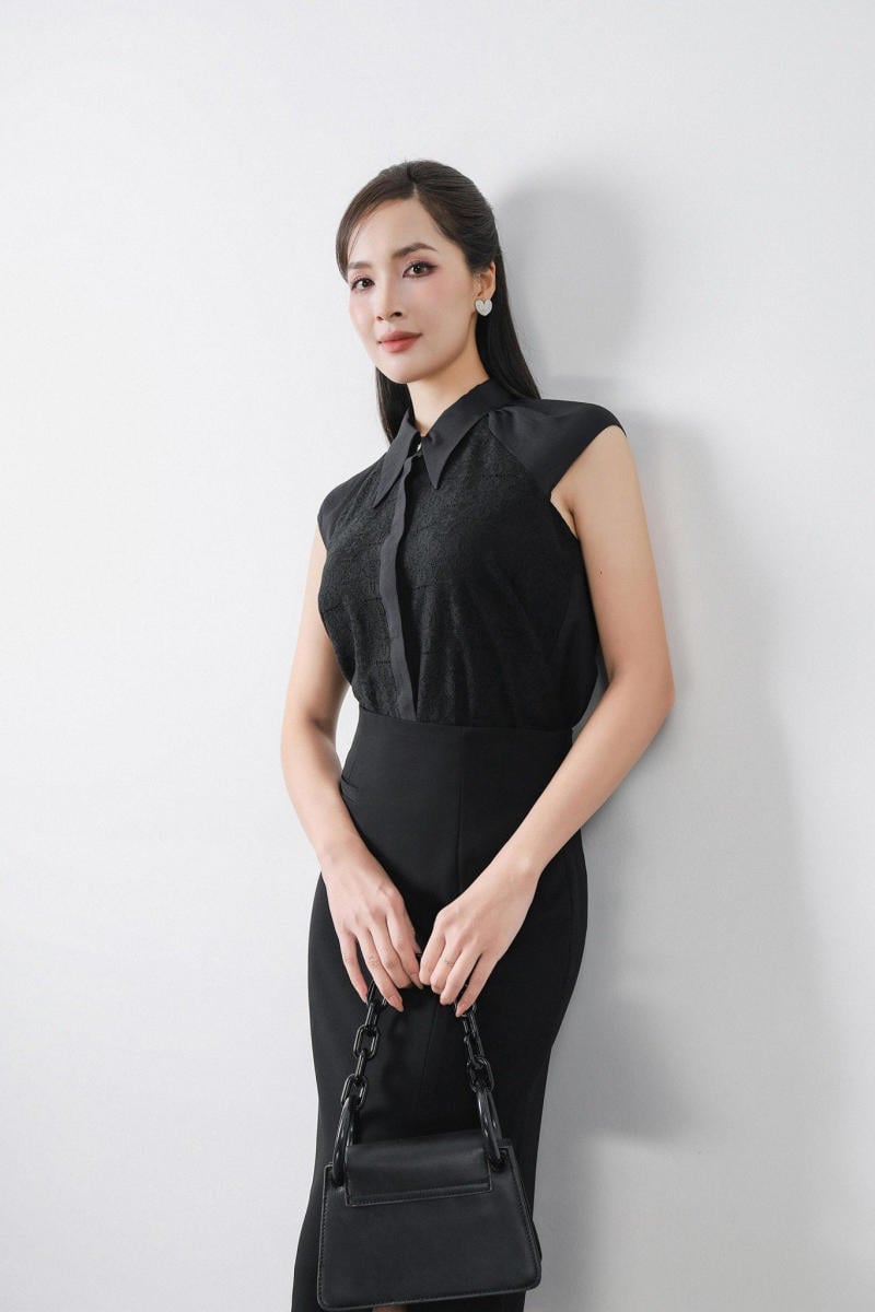 Trang Phục Màu Tối Hoặc Họa Tiết Nhỏ Toàn Thân