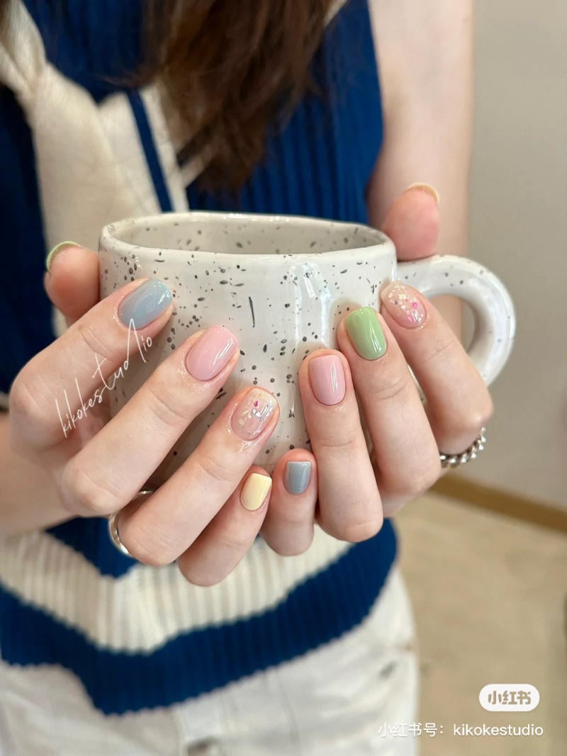 mẫu nail rất đẹp mang đến móng ngắn