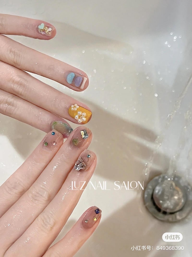 mẫu nail cute đẹp cho móng ngắn