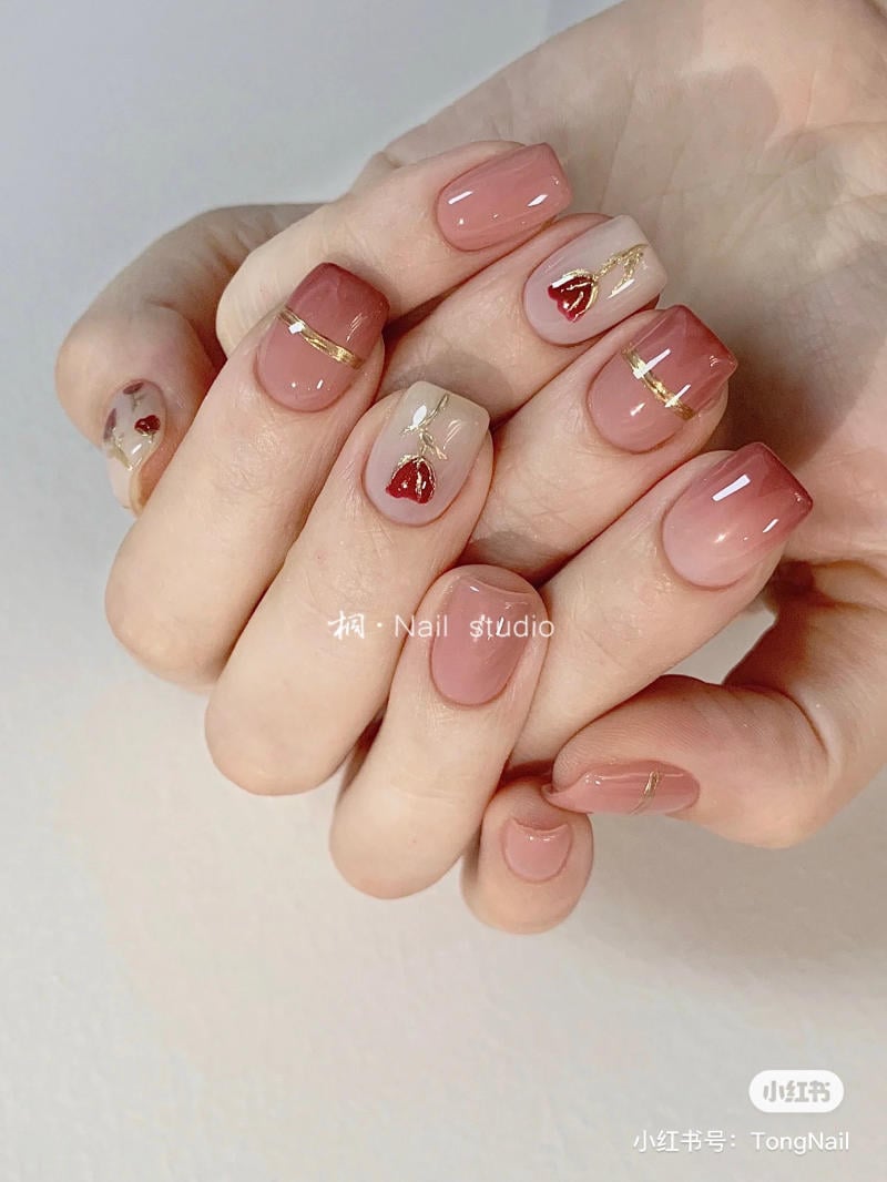 mẫu nail móng ngắn ngủi đẹp