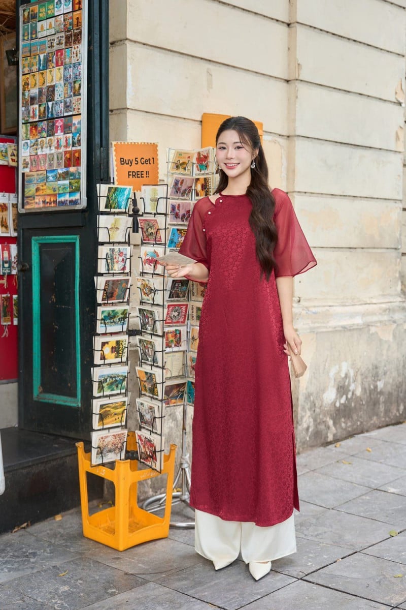 tạo dáng chụp ảnh áo dài