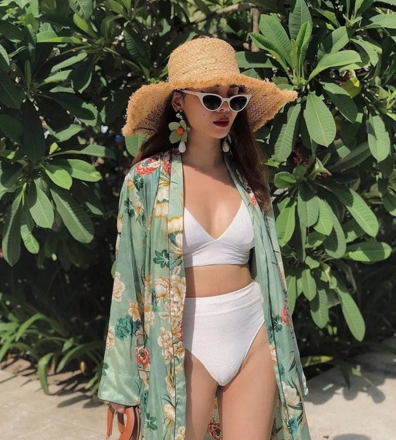 áo khoác đi biển kimono