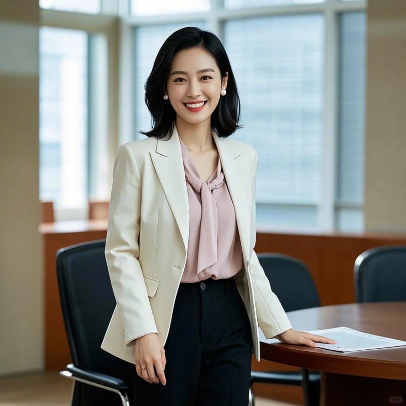 kiểu áo mặc bên trong áo vest nữ