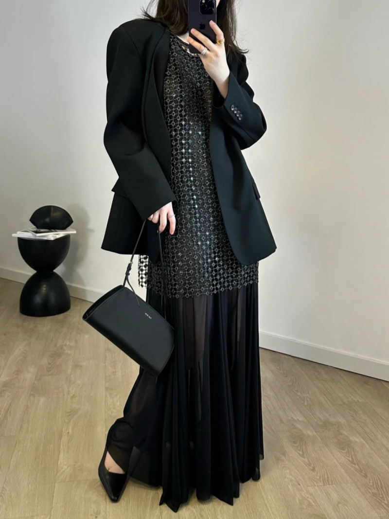 mẫu áo vest nữ không cổ đẹp