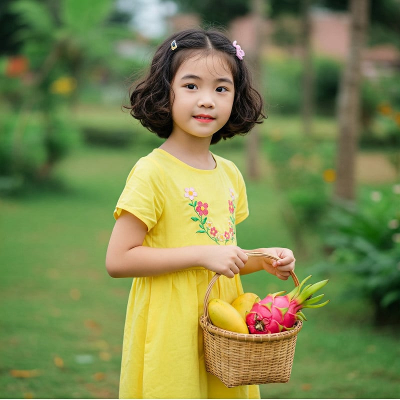tóc xoăn cho bé gái 10 tuổi