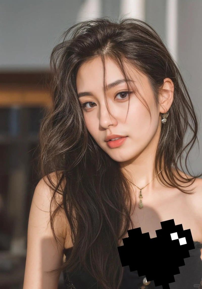 tóc xoăn lơi ngang vai