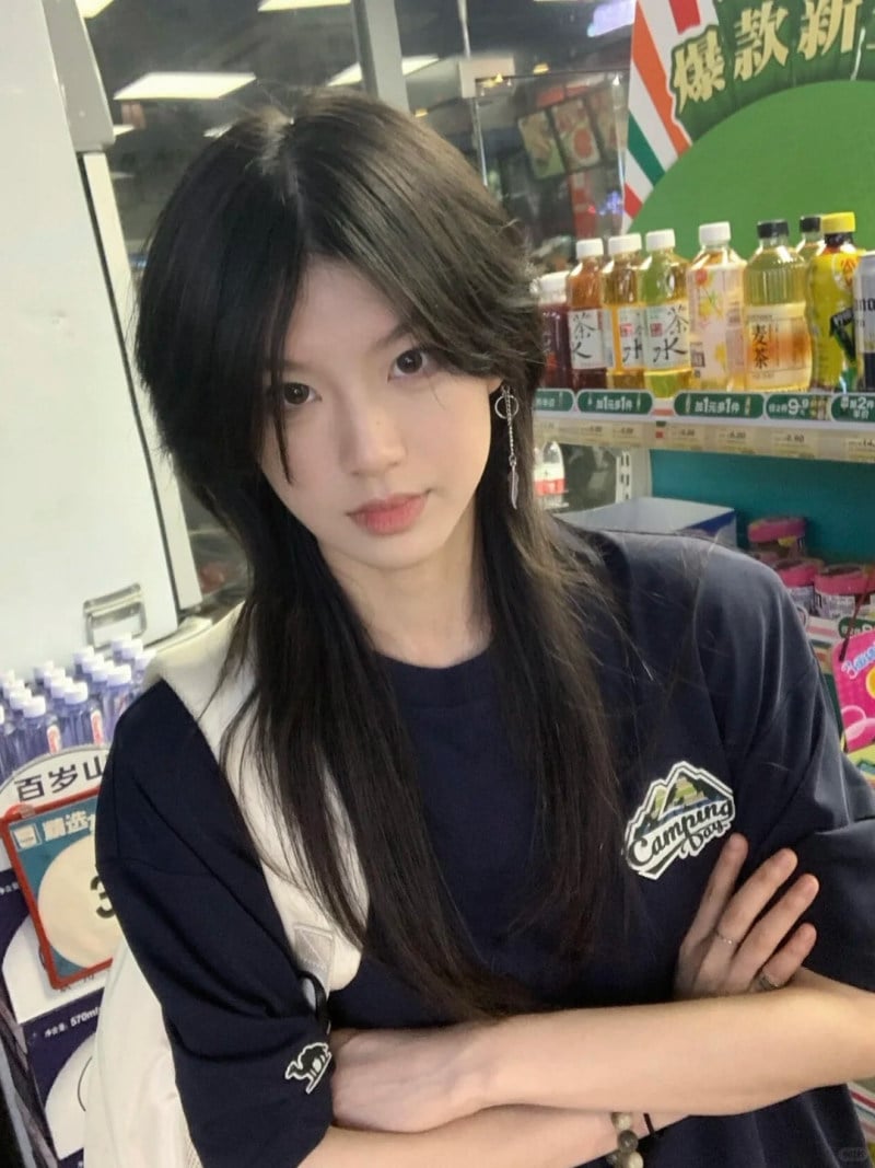 tóc mullet layer nữ dài