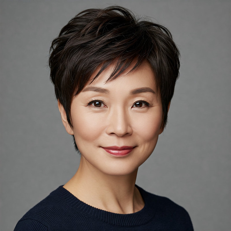 kiểu tóc trung niên hàn quốc