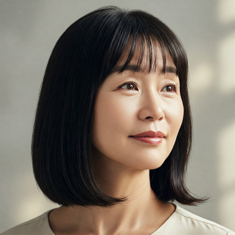 kiểu tóc trung niên hàn quốc