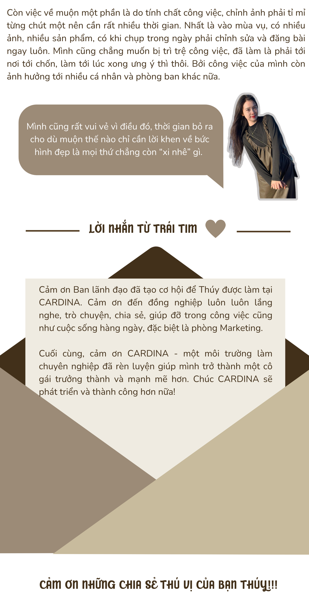 lời nhắn từ trái tim