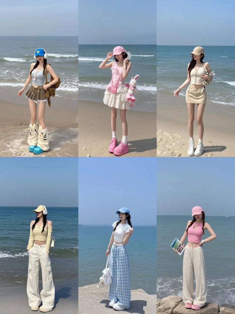 outfit đi biển