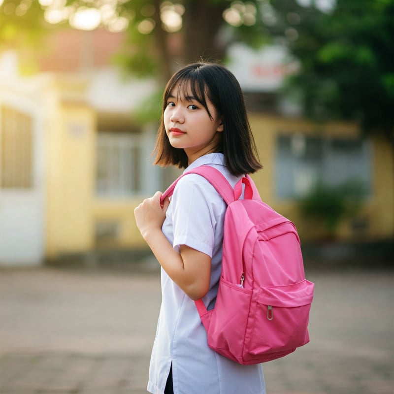 tóc đẹp cho bé gái đến trường