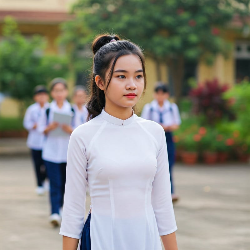 tóc đẹp cho bé gái đến trường