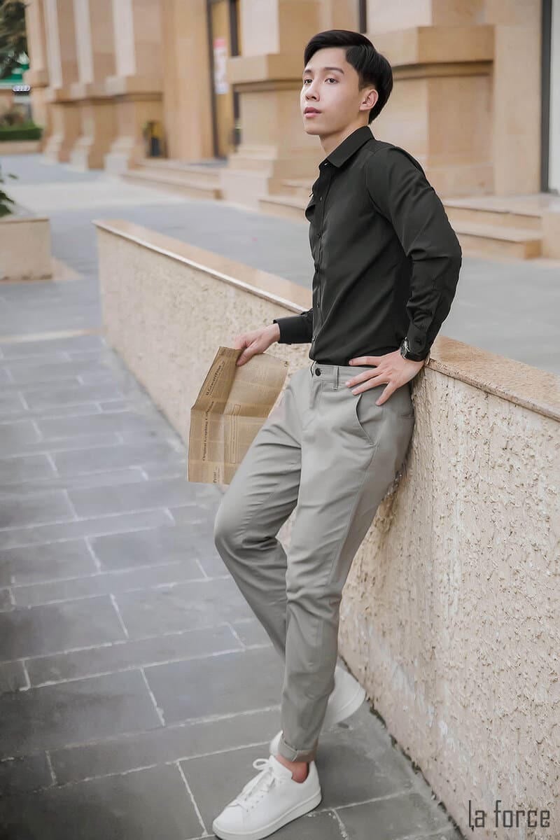 phối đồ nam gầy