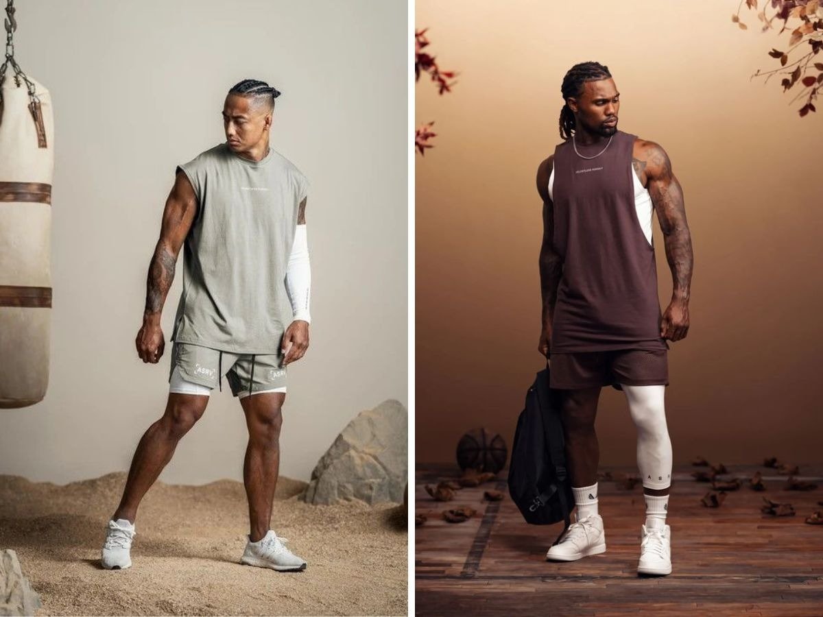 Phối đồ gym với áo compression
