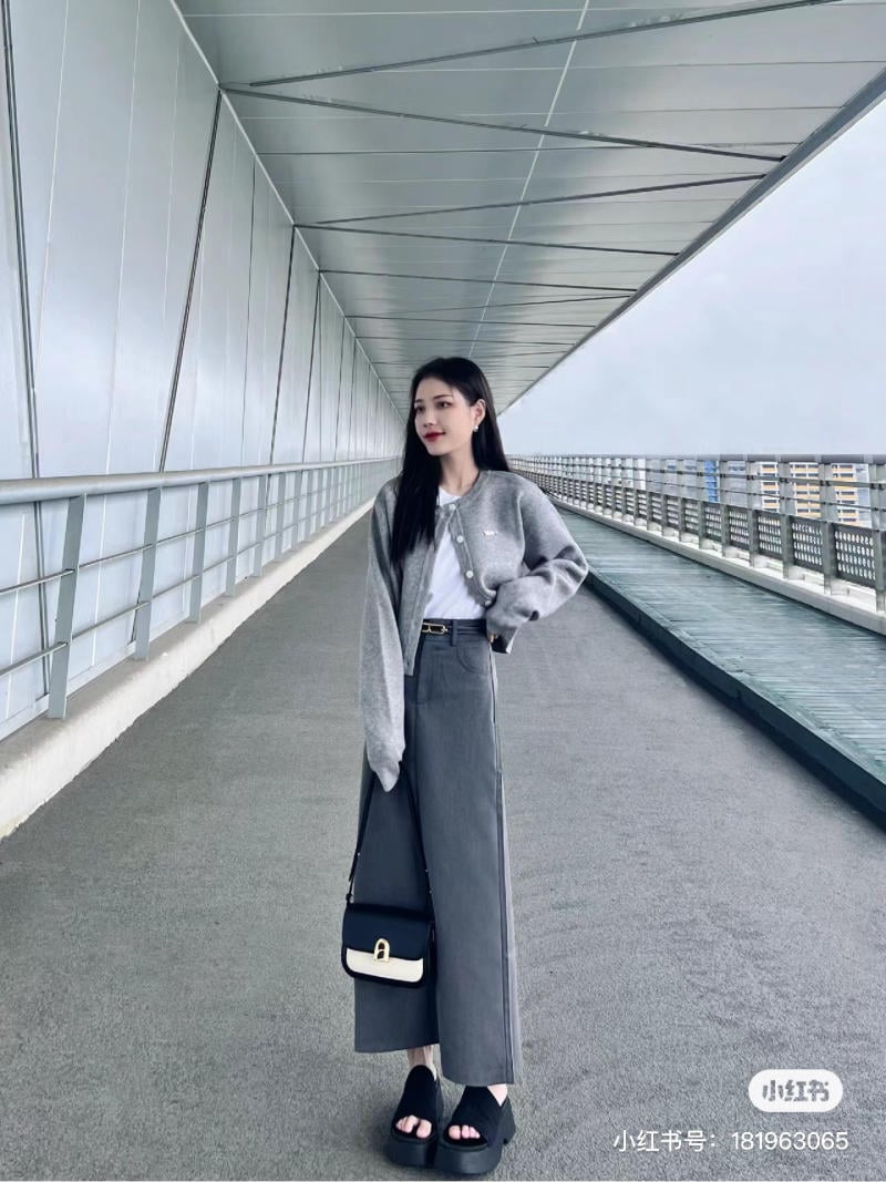 phối đồ với cardigan nữ