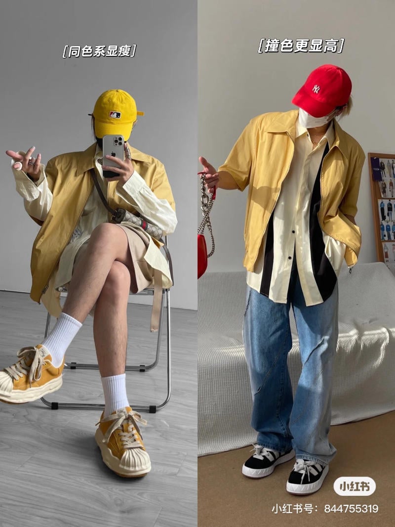 phối đồ với áo oversize nam