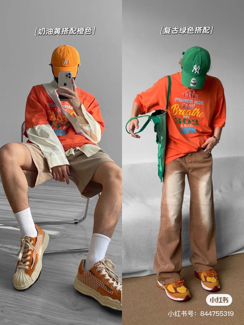 phối đồ với áo oversize nam
