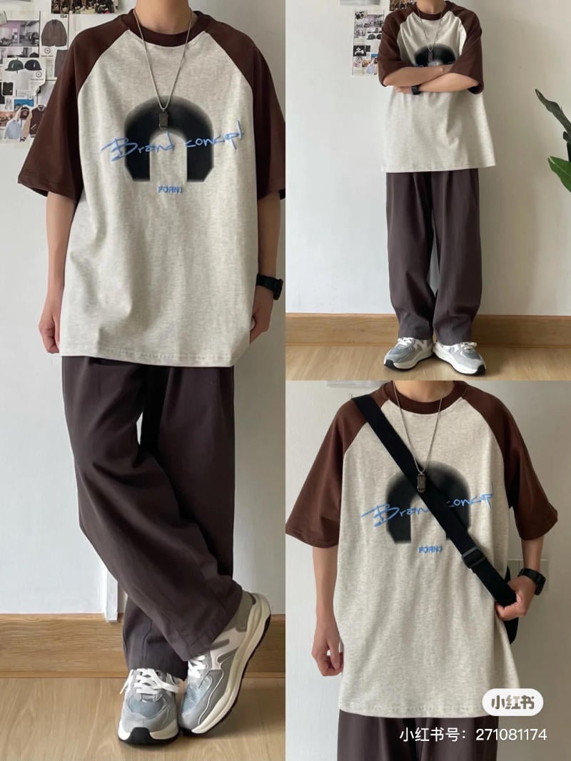 phối đồ với áo oversize nam