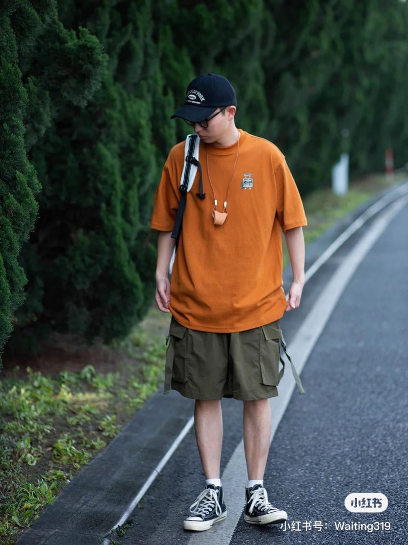 phối đồ với áo oversize nam