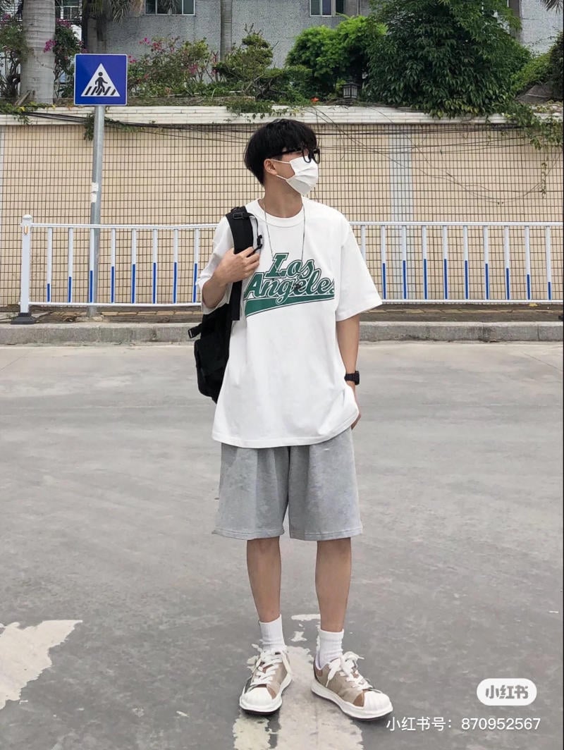 phối đồ với áo oversize nam