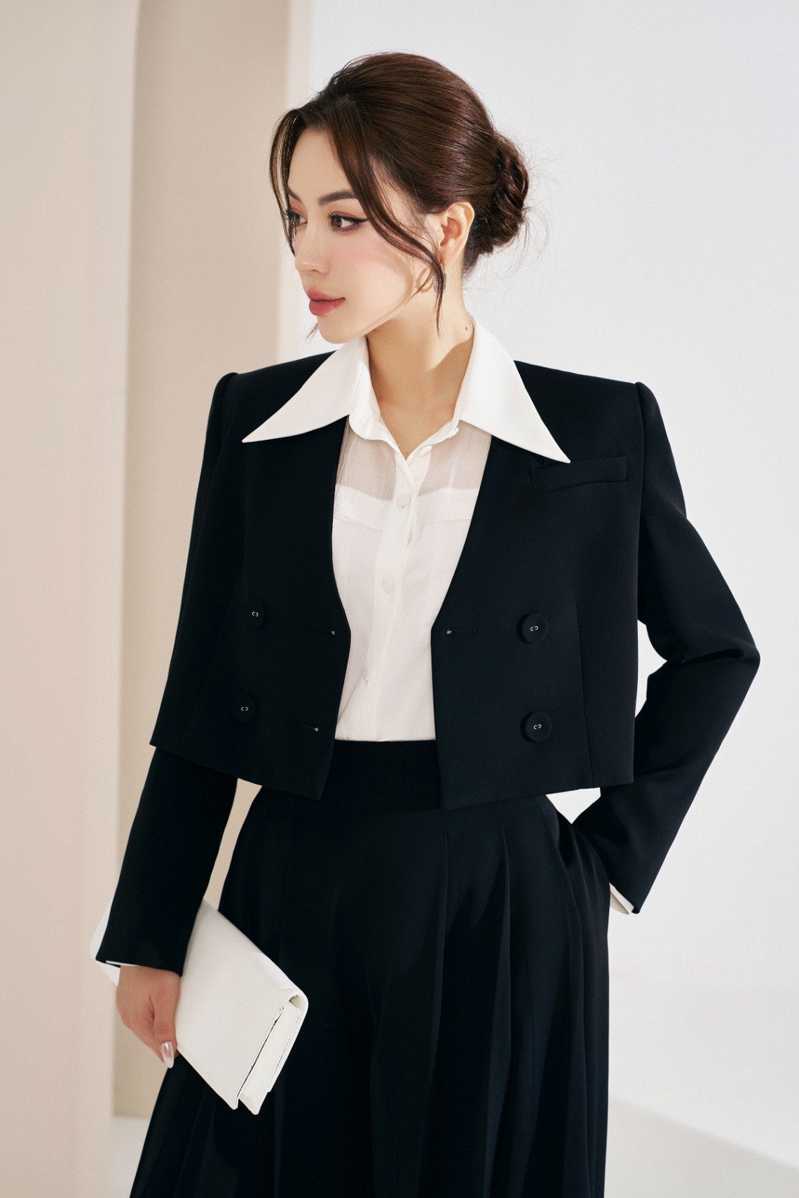 Cách phối đồ với áo vest lửng