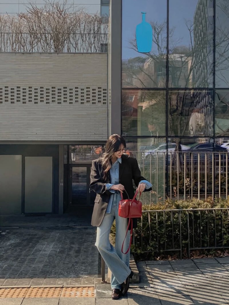 cách phối đồ với áo vest nữ