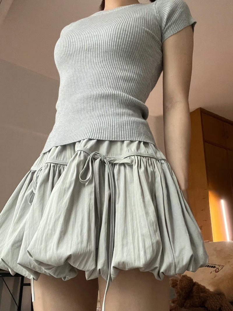 phối đồ với Bubble skirt