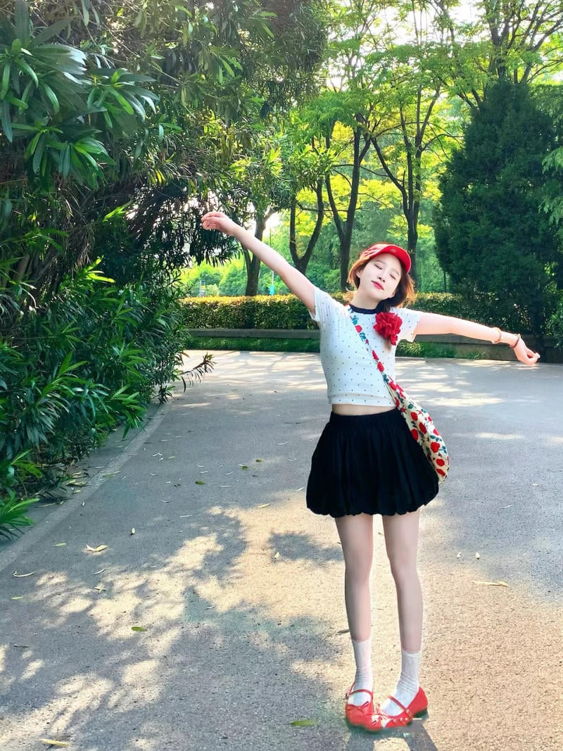 phối đồ với Bubble skirt