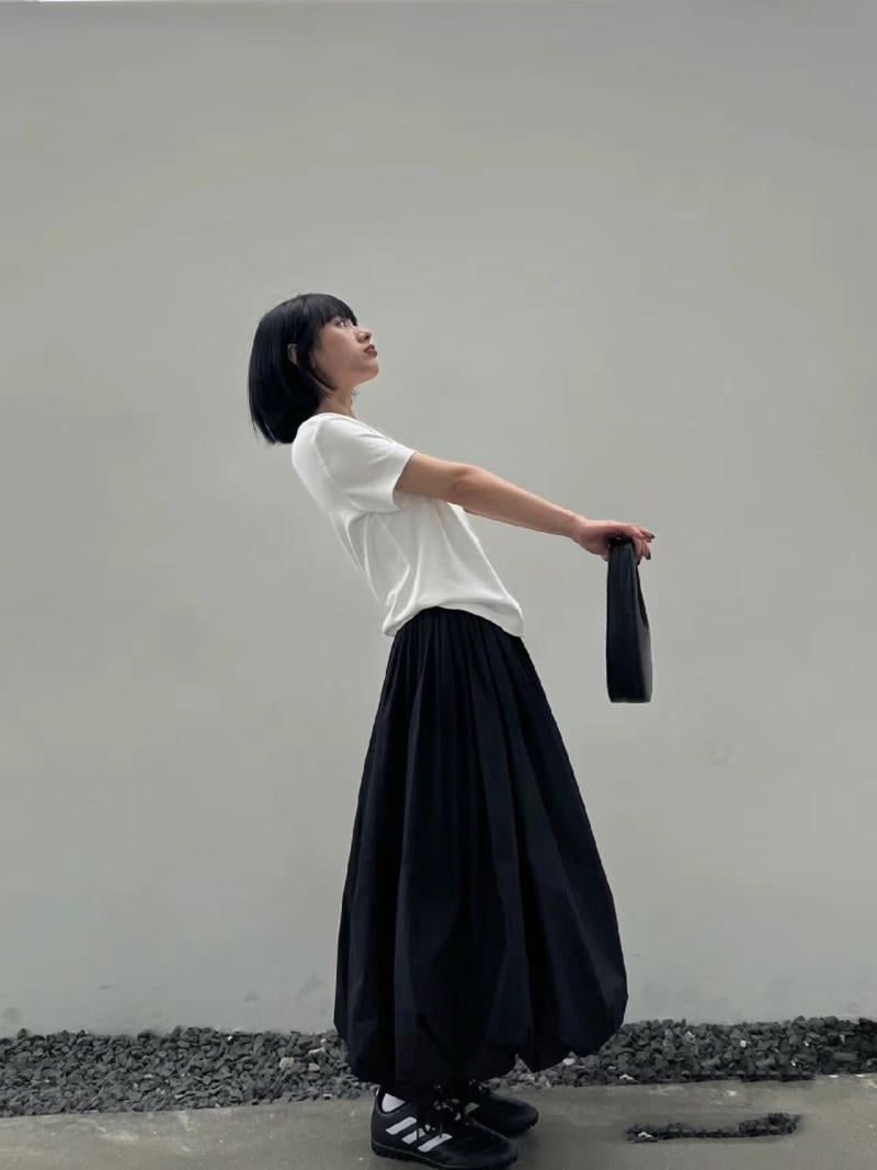 phối đồ với Bubble skirt