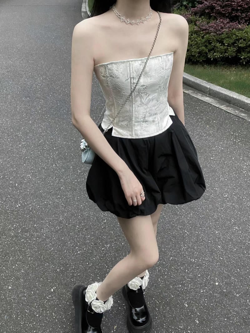 phối đồ với Bubble skirt