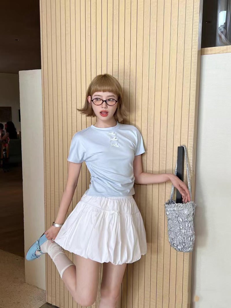 phối đồ với Bubble skirt