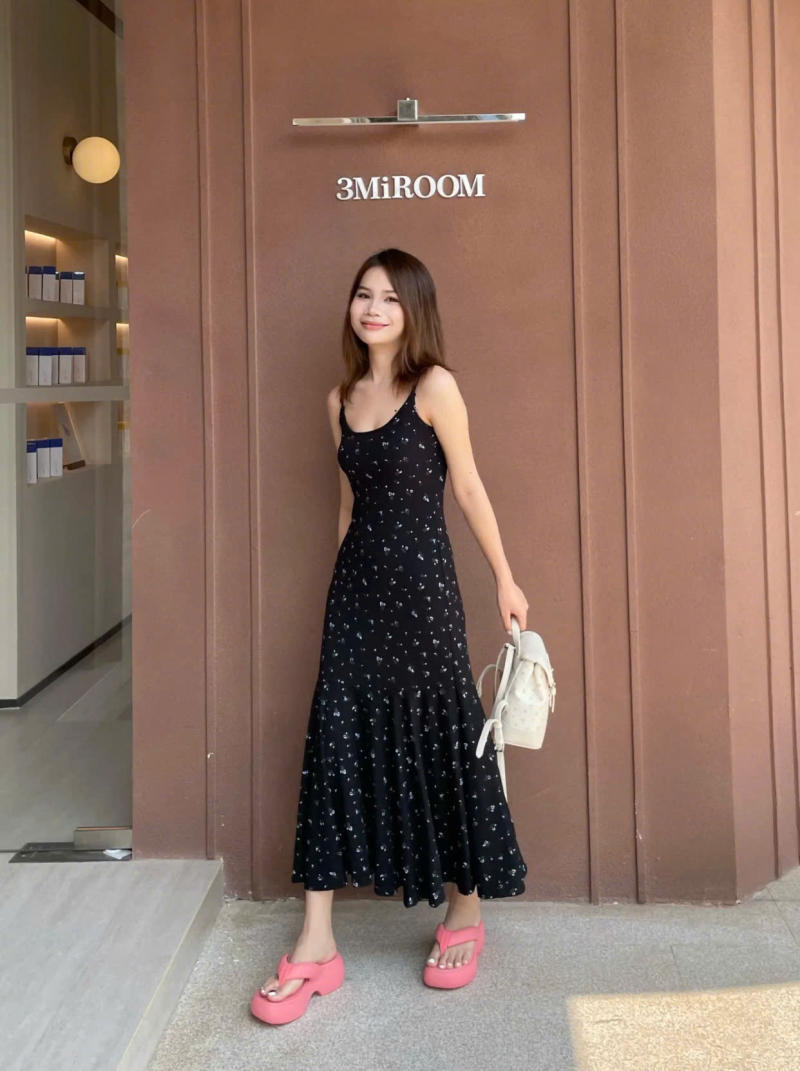 Váy Maxi Tầng Bồng Bềnh (Tiered Maxi Dress)