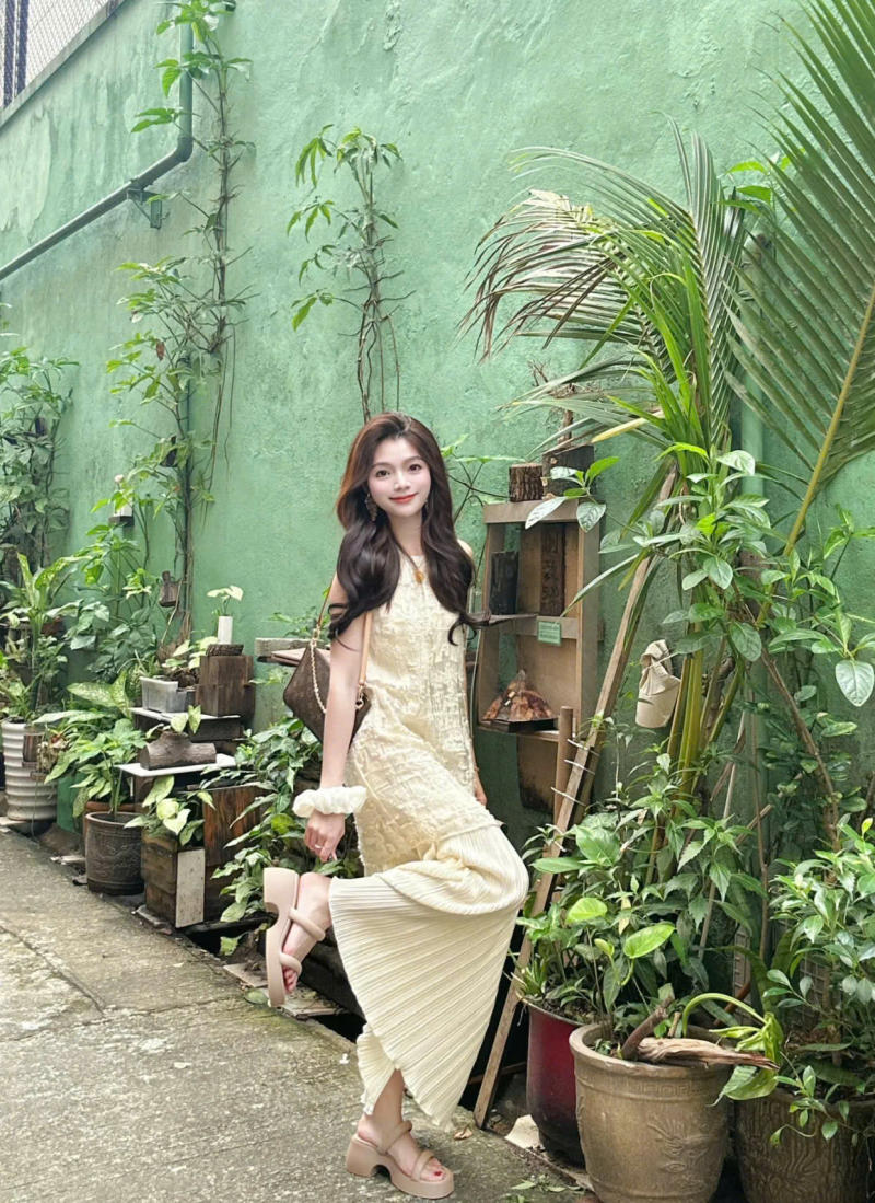 Váy Maxi Tầng Bồng Bềnh (Tiered Maxi Dress)